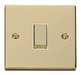 Scolmore VPBR411WH - 1 Gang 2 Way ‘Ingot’ 10AX Switch - White Deco Scolmore - Sparks Warehouse