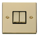 Scolmore VPBR412BK - 2 Gang 2 Way ‘Ingot’ 10AX Switch - Black Deco Scolmore - Sparks Warehouse