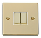 Scolmore VPBR412WH - 2 Gang 2 Way ‘Ingot’ 10AX Switch - White Deco Scolmore - Sparks Warehouse