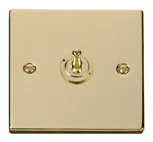 Scolmore VPBR421 - 1 Gang 2 Way 10AX Toggle Switch Deco Scolmore - Sparks Warehouse