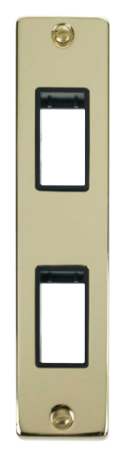 Scolmore VPBR472BK - Double Architrave Plate & Aperture - Black Deco Scolmore - Sparks Warehouse