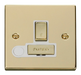 Scolmore VPBR551WH - 13A Fused ‘Ingot’ Switched Connection Unit With Flex Outlet - White Deco Scolmore - Sparks Warehouse