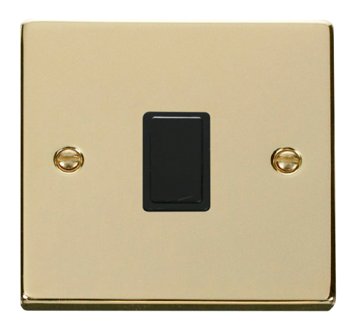 Scolmore VPBR622BK - 20A 1 Gang DP Switch - Black Deco Scolmore - Sparks Warehouse
