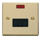 Scolmore VPBR653BK - 13A Fused Connection Unit With Neon - Black Deco Scolmore - Sparks Warehouse