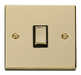 Scolmore VPBR722BK - 20A 1 Gang DP ‘Ingot’ Switch - Black Deco Scolmore - Sparks Warehouse