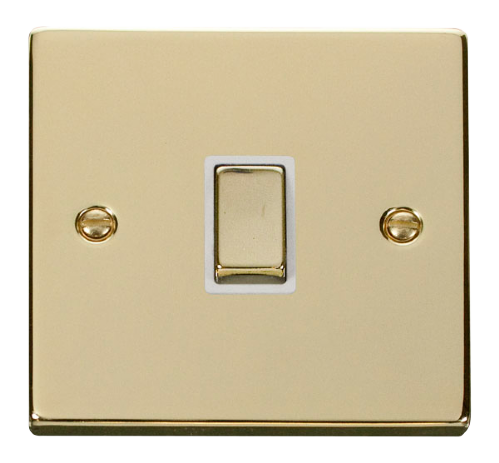 Scolmore VPBR722WH - 20A 1 Gang DP ‘Ingot’ Switch - White Deco Scolmore - Sparks Warehouse