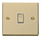 Scolmore VPBR722WH - 20A 1 Gang DP ‘Ingot’ Switch - White Deco Scolmore - Sparks Warehouse