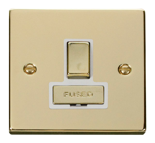 Scolmore VPBR751WH - 13A Fused ‘Ingot’ Switched Connection Unit - White Deco Scolmore - Sparks Warehouse