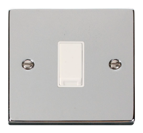 Scolmore VPCH011WH - 1 Gang 2 Way 10AX Switch - White Deco Scolmore - Sparks Warehouse