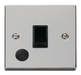 Scolmore VPCH022BK - 20A 1 Gang DP Switch With Flex Outlet - Black Deco Scolmore - Sparks Warehouse