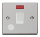 Scolmore VPCH023WH - 20A 1 Gang DP Switch With Flex Outlet And Neon - White Deco Scolmore - Sparks Warehouse