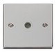 Scolmore VPCH065WH - Single Coaxial Socket Outlet - White Deco Scolmore - Sparks Warehouse
