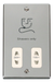 Scolmore VPCH100WH - Dual Voltage Shaver Socket Outlet 115/230V - White Deco Scolmore - Sparks Warehouse