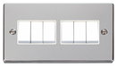 Scolmore VPCH105WH - 6 Gang 2 Way 10AX Switch - White Deco Scolmore - Sparks Warehouse