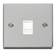 Scolmore VPCH115WH - Single RJ11 Socket  (Ireland/USA) - White Deco Scolmore - Sparks Warehouse