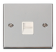 Scolmore VPCH120WH - Single Telephone Socket Outlet Master - White Deco Scolmore - Sparks Warehouse