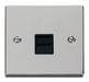 Scolmore VPCH125BK - Single Telephone Socket Outlet Secondary - Black Deco Scolmore - Sparks Warehouse