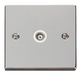 Scolmore VPCH158WH - Single Isolated Coaxial Socket Outlet - White Deco Scolmore - Sparks Warehouse