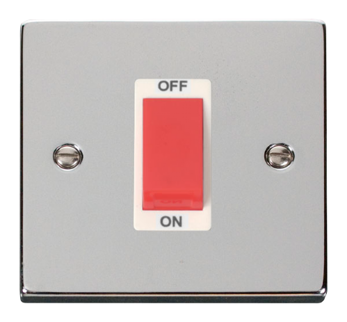 Scolmore VPCH200WH - 1 Gang 45A DP Switch - White Deco Scolmore - Sparks Warehouse