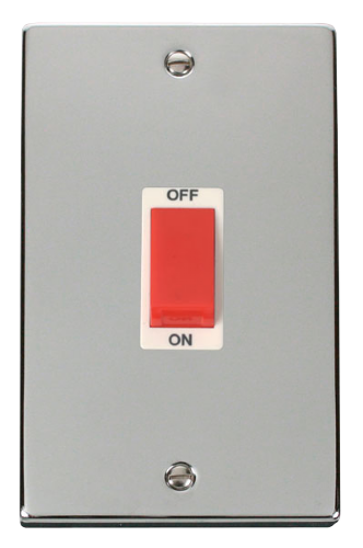 Scolmore VPCH202WH - 2 Gang 45A DP Switch - White Deco Scolmore - Sparks Warehouse