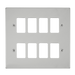 Scolmore VPCH20508 - 8 Gang GridPro® Frontplate - Polished Chrome GridPro Scolmore - Sparks Warehouse