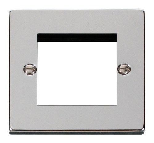 Scolmore VPCH311 - 1 Gang Plate - 2 Apertures Deco Scolmore - Sparks Warehouse