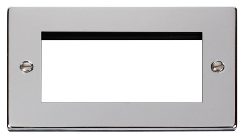 Scolmore VPCH312 - 2 Gang Plate - 4 Apertures Deco Scolmore - Sparks Warehouse