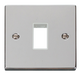 Scolmore VPCH401WH - 1 Gang Plate Single Aperture - White Deco Scolmore - Sparks Warehouse