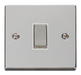 Scolmore VPCH425WH - 1 Gang Intermediate ‘Ingot’ 10AX Switch - White Deco Scolmore - Sparks Warehouse