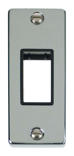 Scolmore VPCH471BK - Single Architrave Plate Aperture - Black Deco Scolmore - Sparks Warehouse