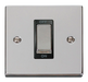 Scolmore VPCH500BK - Ingot 1 Gang 45A DP Switch - Black Deco Scolmore - Sparks Warehouse
