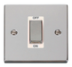 Scolmore VPCH500WH - Ingot 1 Gang 45A DP Switch - White Deco Scolmore - Sparks Warehouse