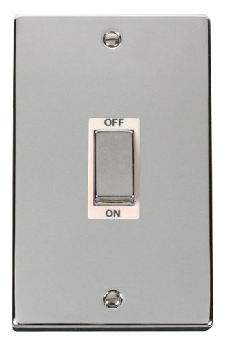 Scolmore VPCH502WH - Ingot 2 Gang 45A DP Switch - White Deco Scolmore - Sparks Warehouse