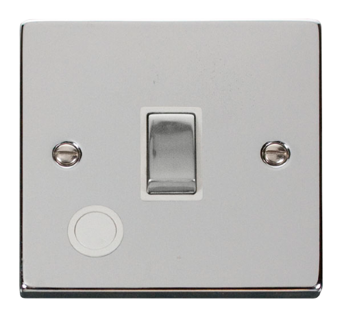 Scolmore VPCH522WH - 20A 1 Gang DP ‘Ingot’ Switch With Flex Outlet - White Deco Scolmore - Sparks Warehouse