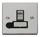 Scolmore VPCH551BK - 13A Fused ‘Ingot’ Switched Connection Unit With Flex Outlet - Black Deco Scolmore - Sparks Warehouse