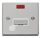 Scolmore VPCH553WH - 13A Fused ‘Ingot’ Connection Unit With Flex Outlet + Neon - White Deco Scolmore - Sparks Warehouse