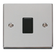 Scolmore VPCH622BK - 20A 1 Gang DP Switch - Black Deco Scolmore - Sparks Warehouse