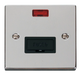 Scolmore VPCH653BK - 13A Fused Connection Unit With Neon - Black Deco Scolmore - Sparks Warehouse