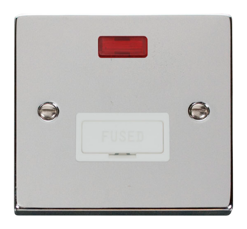 Scolmore VPCH653WH - 13A Fused Connection Unit With Neon - White Deco Scolmore - Sparks Warehouse