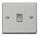 Scolmore VPCH722WH - 20A 1 Gang DP ‘Ingot’ Switch - White Deco Scolmore - Sparks Warehouse