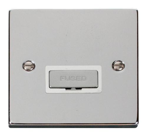 Scolmore VPCH750WH - 13A Fused ‘Ingot’ Connection Unit - White Deco Scolmore - Sparks Warehouse