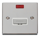 Scolmore VPCH753WH - 13A Fused ‘Ingot’ Connection Unit With Neon - White Deco Scolmore - Sparks Warehouse