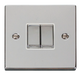 Scolmore VPCHWH-SMART2 - 1G Plate 2 Apertures Supplied With 2 x 10AX 2 Way Ingot Retractive Switch Modules - White Deco Scolmore - Sparks Warehouse