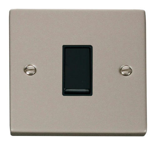 Scolmore VPPN011BK - 1 Gang 2 Way 10AX Switch - Black Deco Scolmore - Sparks Warehouse