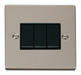 Scolmore VPPN013BK - 3 Gang 2 Way 10AX Switch - Black Deco Scolmore - Sparks Warehouse