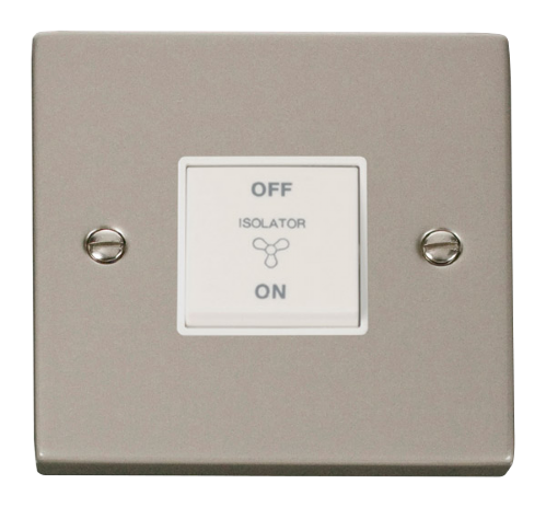Scolmore VPPN020WH - 10A 1 Gang 3 Pole Fan Isolation Switch - White Deco Scolmore - Sparks Warehouse
