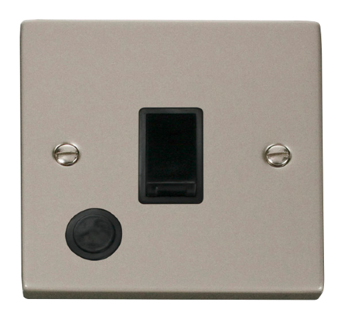 Scolmore VPPN022BK - 20A 1 Gang DP Switch With Flex Outlet - Black Deco Scolmore - Sparks Warehouse