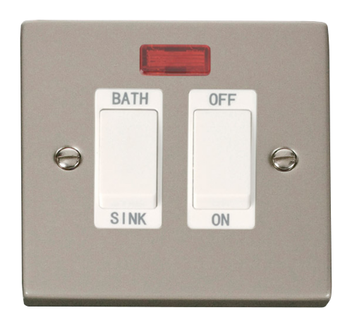 Scolmore VPPN024WH - 20A DP Sink/Bath Switch - White Deco Scolmore - Sparks Warehouse