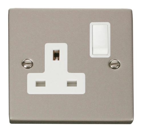 Scolmore VPPN035WH - 1 Gang 13A DP Switched Socket Outlet - White Deco Scolmore - Sparks Warehouse