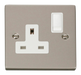 Scolmore VPPN035WH - 1 Gang 13A DP Switched Socket Outlet - White Deco Scolmore - Sparks Warehouse